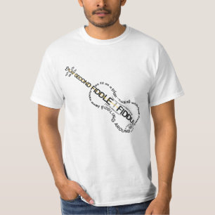 Geigen-Ausdruck-Wort-Kunst-Violinen-Form T-Shirt