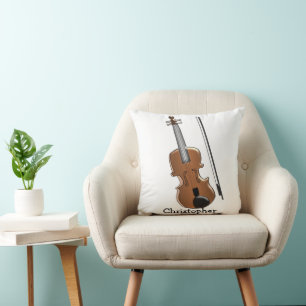 Geigen-Design individuell angepasst Kissen