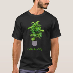 Geigen-Feige Pflanze Ficus Lyrata Botanische Blume T-Shirt
