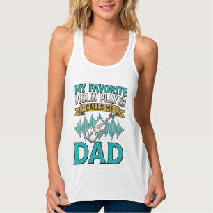 Geigen-Vater-Shirt Liebling Geigenspieler nennt mi Tank Top