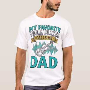 Geigen-Vater-Shirt Lieblingsgeiger nennt mich D T-Shirt