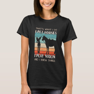 Geigenbau - Pferdedesign Frauen Geige T-Shirt