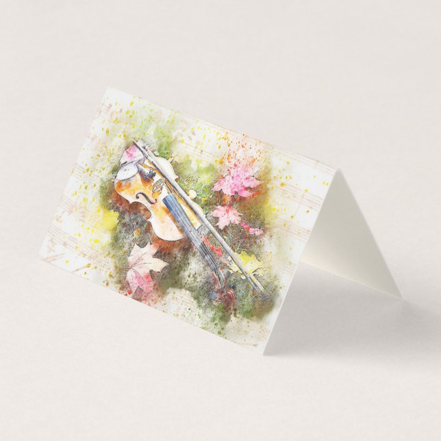 Geigenlehrer Visitenkarten (Vorderseite)