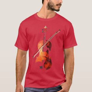 Geigenmusik Instrument Motiv Kunst Geige vintage T-Shirt