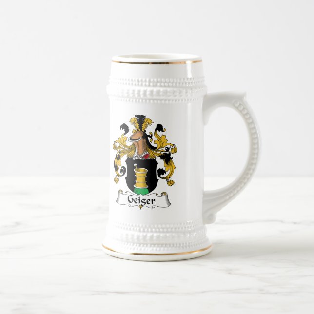 Geiger-Familienwappen Bierglas (Rechts)