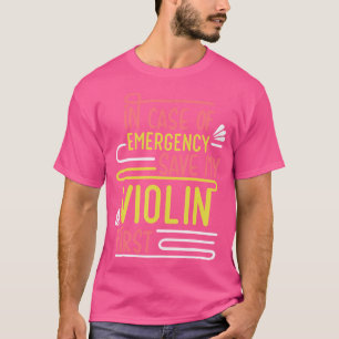 Geiger Musiker Orchester Instrument Violine T-Shirt