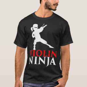 Geiger Ninja Geiger Spieler Musikliebhaber Geschen T-Shirt
