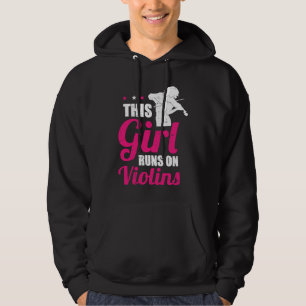 Geigerin Mädchen Fiedel Geiger Violine Hoodie