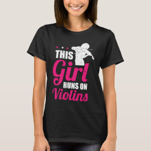 Geigerin Mädchen Fiedel Geiger Violine T-Shirt