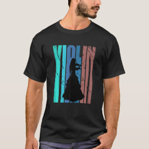 Geigerin Mädchen Geburtstag Geige Retro Vintage Di T-Shirt