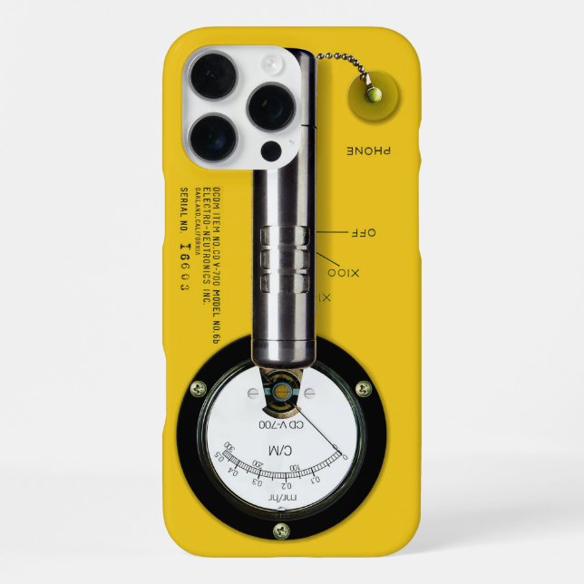 Geigerzähler CD V-700 iPhone Hülle (Rückseite)