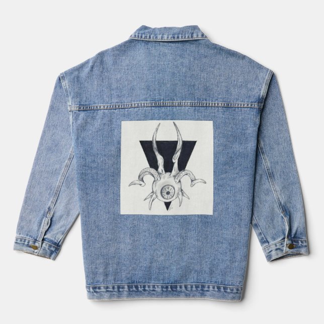geiles Auge Jeansjacke (Rückseite)