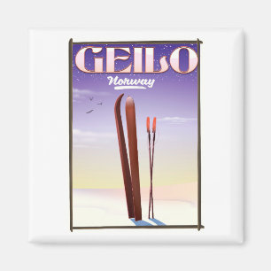 Geilo, Norwegisches Skipposter Magnet