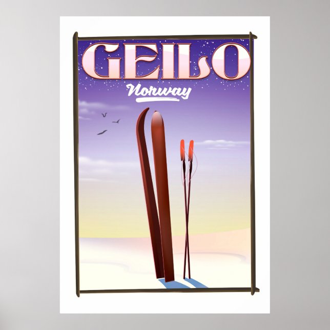 Geilo, Norwegisches Skipposter Poster (Vorne)