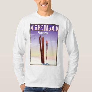 Geilo, Norwegisches Skipposter T-Shirt