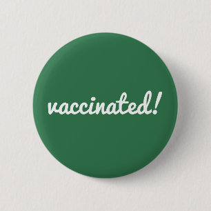 geimpft Coronavirus Covid Pro Impfstoff Grün Button