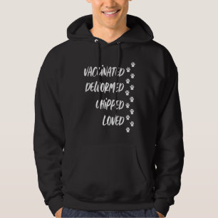 Geimpft entwurmt gechipt geliebt Spritze Wurm Chi Hoodie