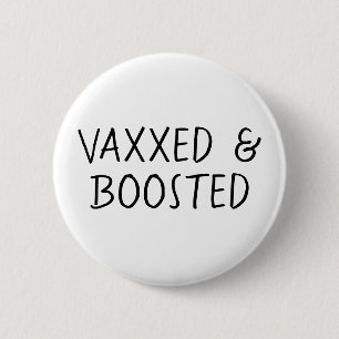 geimpft und gebostert, Covid Vax Button