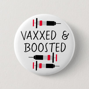 Geimpfte und gebosterte, Covid Vax Taste Button