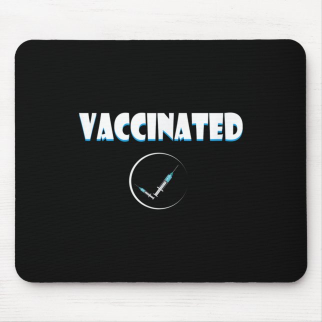 Geimpfter Funny Spaß Grafischer Zitat geimpft Ch Mousepad (Vorne)