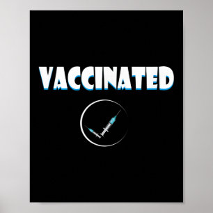 Geimpfter Funny Spaß Grafischer Zitat geimpft Ch Poster