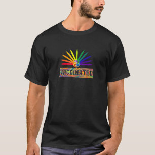Geimpfter Regenbogen - Vollständig geimpft 2021 -  T-Shirt