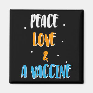 Geimpfter Spaß Joke Graphic Quote Peace Lo Magnet