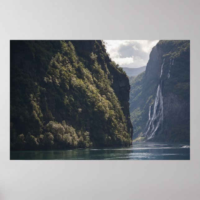 Geiranger Fjord Norwegen Poster (Vorne)