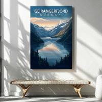 Geirangerfjord Norwegen Reise Leinwand Wandkunst