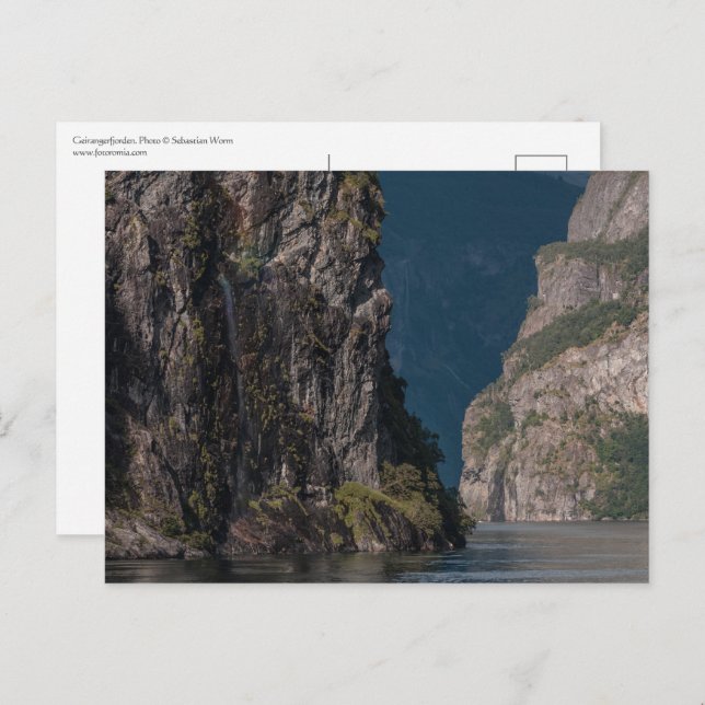 Geirangerfjorden Norwegen Postkarte (Vorne/Hinten)