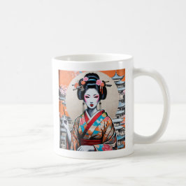 Geisha and Sakura: Japanese-Inspired Art Kaffeetasse