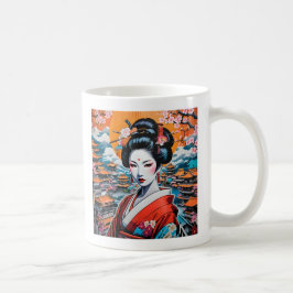 Geisha and Sakura: Japanese-Inspired Art Kaffeetasse