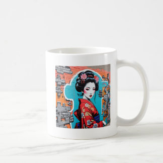 Geisha and Sakura: Japanese-Inspired Art Kaffeetasse