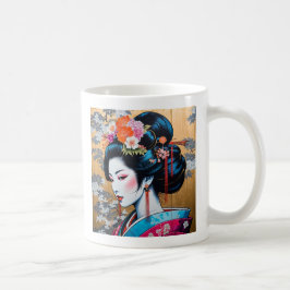 Geisha and Sakura: Japanese-Inspired Art Kaffeetasse