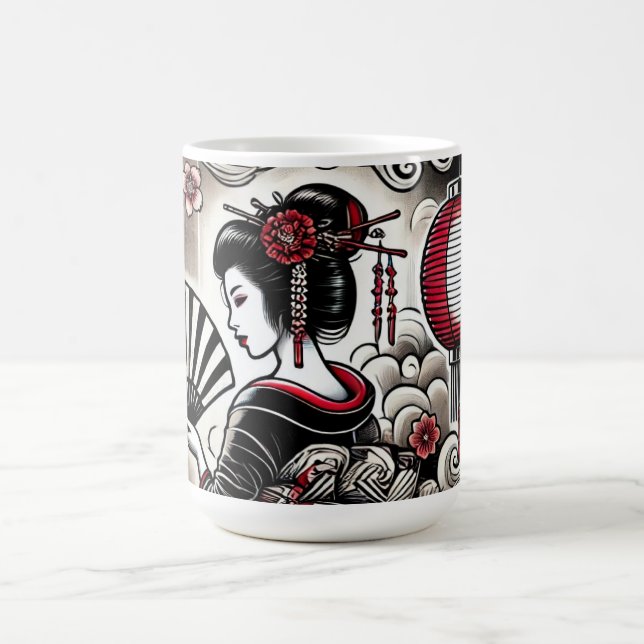 Geisha Art Coffee Tasse (Mittel)
