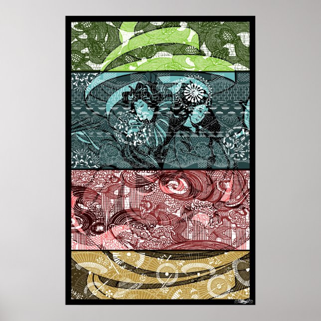 Geisha Art Poster (Vorne)