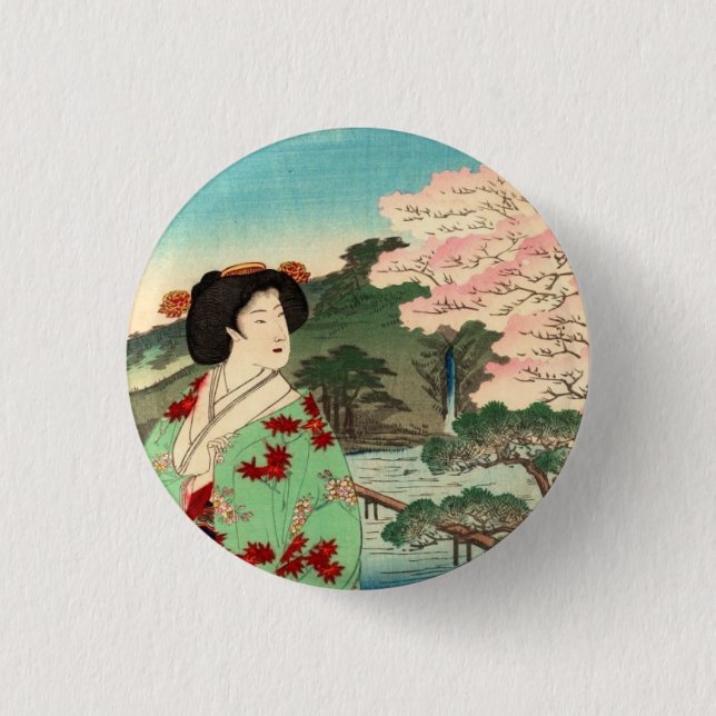 Geisha Button (Vorderseite)