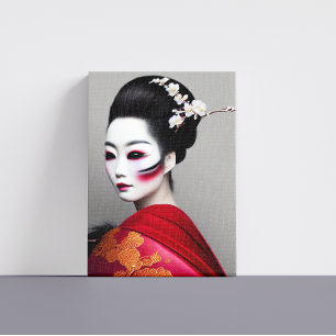 Geisha Canvas Print Leinwanddruck