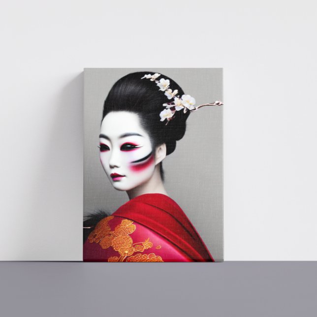 Geisha Canvas Print Leinwanddruck (Von Creator hochgeladen)