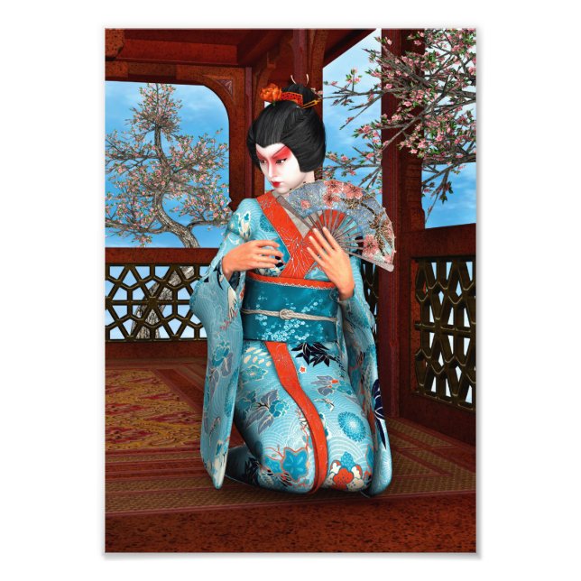 Geisha Fotodruck (Vorne)