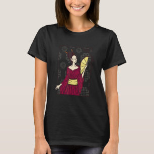 Geisha-Frau japanisch schön intelligent T-Shirt