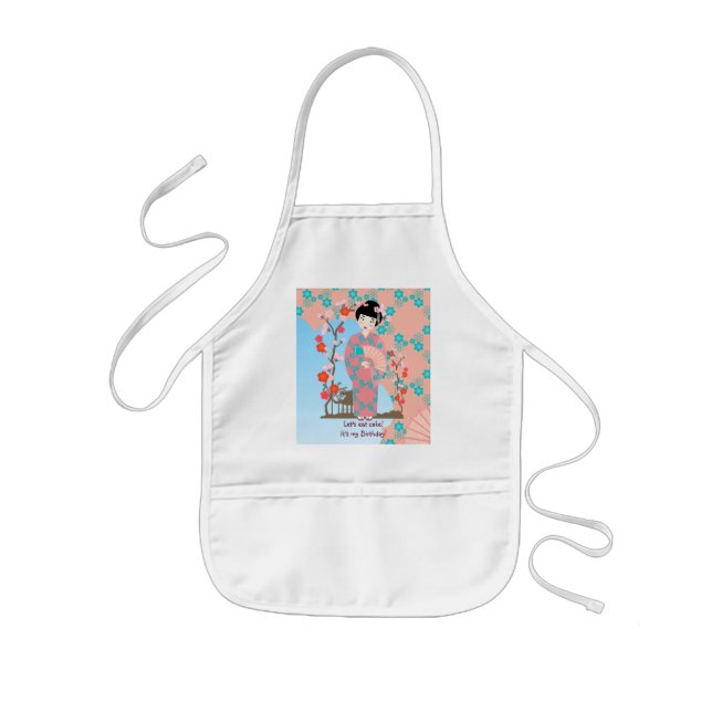 Geisha-Geburtstagsparty Kinderschürze (Vorne)