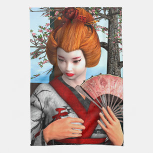 Geisha Geschirrtuch