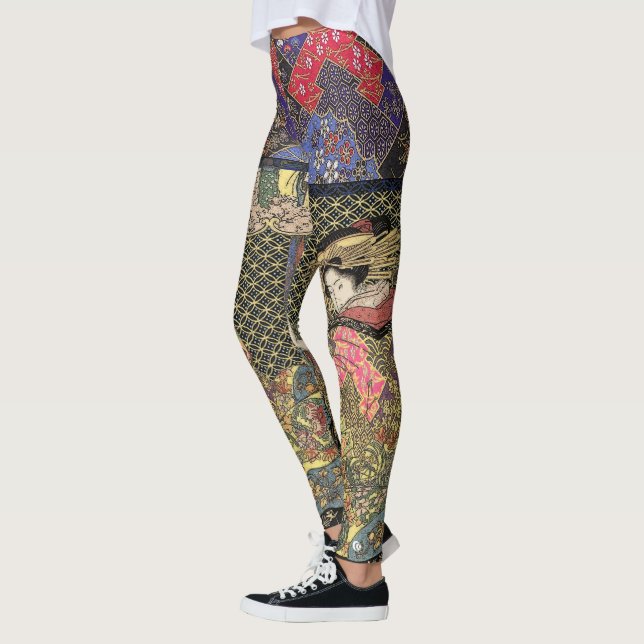 Geisha im KaiserKimono Leggings (Links)