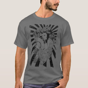 Geisha Japan Girl Tokyo Japanisches Kanji Art Retr T-Shirt