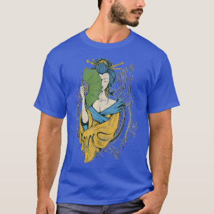 Geisha Japan Mädchen Tokio Japanische Kunst Retro T-Shirt