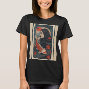 Geisha Japanisch – Retro Japanische Landschaft Ä T-Shirt