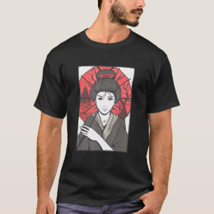 Geisha japanische Frau T-Shirt