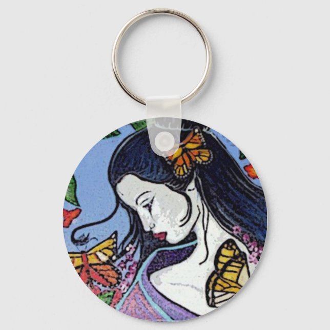 Geisha Key Chain Schlüsselanhänger (Vorderseite)