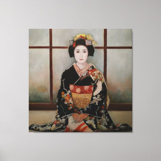 Geisha Leinwanddruck